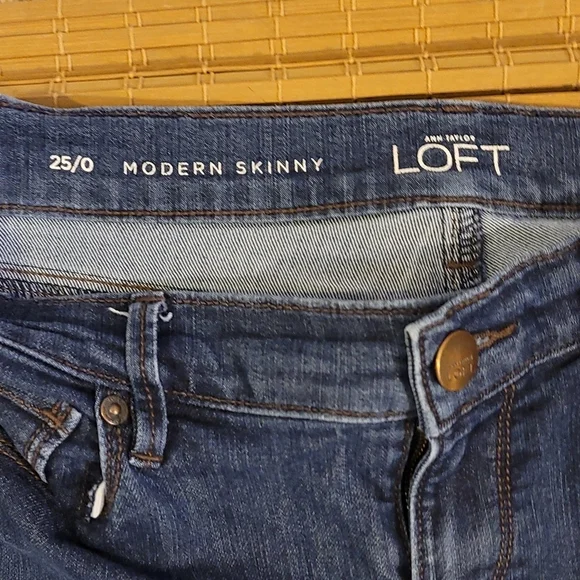 D20 Loft- Womens Skinny blue jeans size 25/0 - Picture 2 of 3